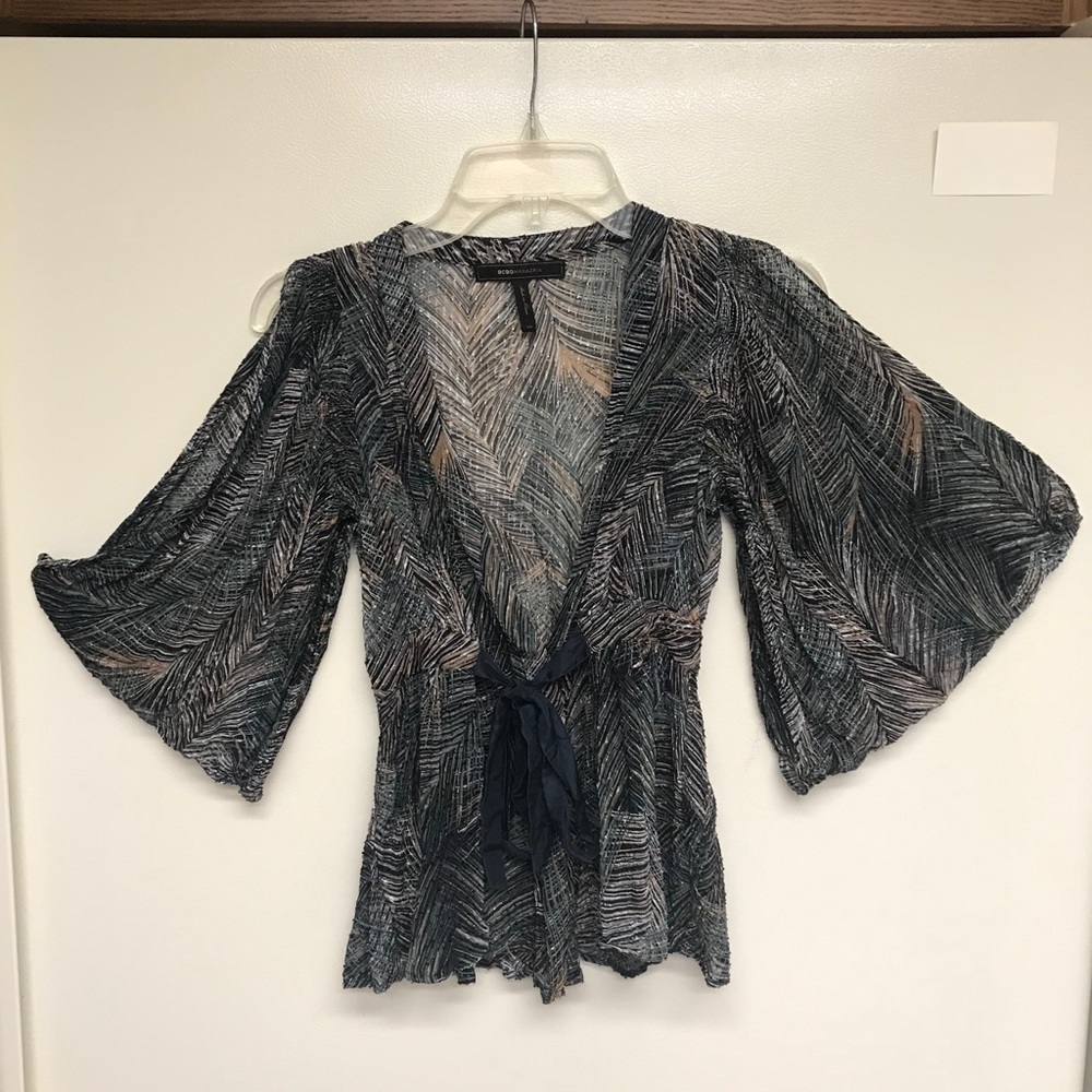BCBGMAXAZRIA Wrap Top